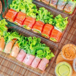 สลัดโรล ยกนิ้ว 2 กล่อง 129 บาท ( เลือกได้ทุกไส้ )