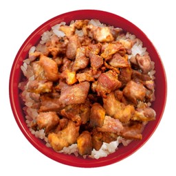 อร่อยยกนิ้ว - ข้าวหน้า หมูทอดน้ำปลา