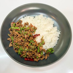 กะเพราหมูสับ