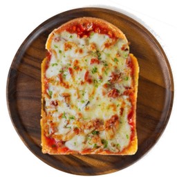 ชีสโทสท์ ยกนิ้ว - ขนมปังโฮลวีตอบชีส ไก่สับพาสต้าซอส