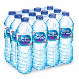 [ 12 ขวด ] น้ำดื่ม เนสท์เล่ 600 มล. Nestle Drinking Water 600 ml