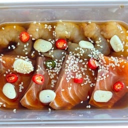 คู่หู ดูโอ้ !  แซลมอนดอง&กุ้งดอง