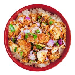 อร่อยยกนิ้ว - ข้าวหน้า ไก่กรอบอีสานยำแซ่บ