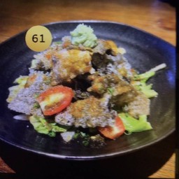 61.หนังปลาแซลมอนซอสวาซาบิซอสแซ่บ