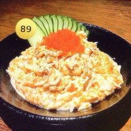 89.สลัดปูอัดกะหล่ำไข่กุ้ง