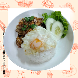 ข้าวทะเลผัดกระเทียม
