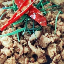 คั่วกลิ้งหมูสับเป็นกับ