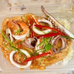 ข้าวห่อหมกทะเลไข่ข้น