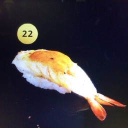 22.ซูชิกุ้งเบิร์นไฟ(ซอสสไปซี่)
