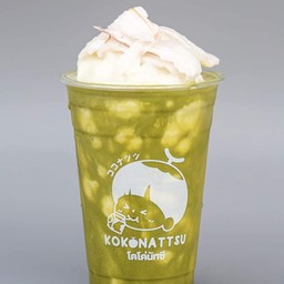 น้ำมะพร้าวน้ำหอมชาเขียวปั่น