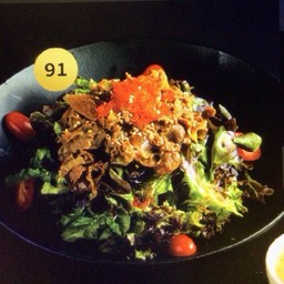 91.สลัดหมูชาบูพร้อมน้ำสลัดไคเซน