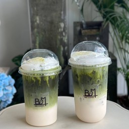 ชาเขียวนม - (เย็น)