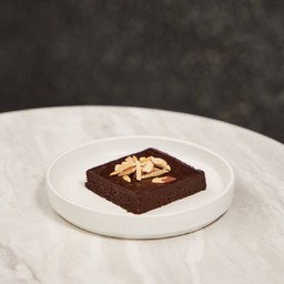 Valrhona dark choc fudge brownie