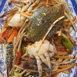 ตำปูม้า ปลาร้าไม่ปลาร้าแจ้งด้วย