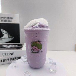 น้ำมะพร้าวน้ำหอมเผือกนมสดปั่น