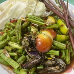 ตำถั่ว ปลาร้าไม่ปลาร้าแจ้งด้วย