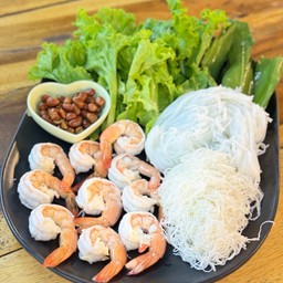 เมี่ยงกุ้งลวก