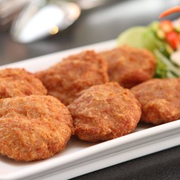 หมูสับปลาเค็มทอด