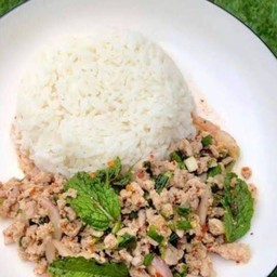 ข้าวลาบหมู