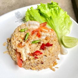 ข้่าวผัดพริกขี้หนูสวน กุ้ง