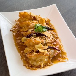 กุ้งทอดซอสมะขาม