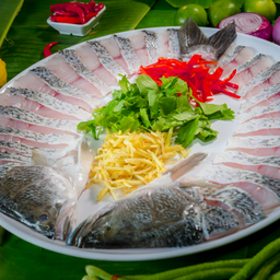 จิ้มจุ่มปลากระพง(รวมผัก)