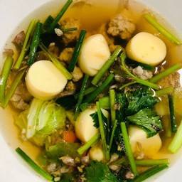 ต้มจืดเต้าหู้หมูเด้ง(ถ้วย)