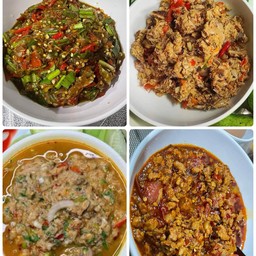 ข้าวหน้า สารพัดน้ำพริก ชุมพร