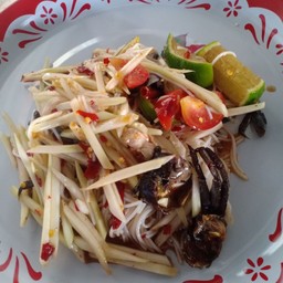 ตำซั่วปูปลาร้า