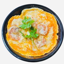 ข้าวไข่ขยี้กุ้ง