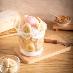 ปังโทสต์ใจบาง(กล้วย+ไอติม+น้ำผึ้ง)