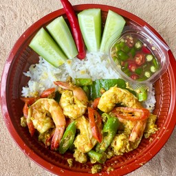ข้าวเครื่องแกงกุ้ง