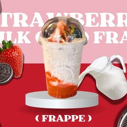 สตรอว์เบอรี่นมสดโอริโอ้ (ปั่น)