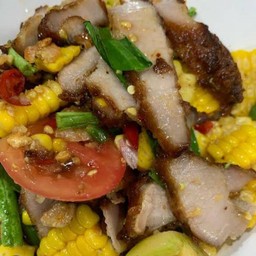 ตำข้าวโพดคอหมูย่าง