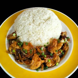 หมูชิ้นผัดน้ำมันหอย