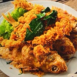 ปลาแดงทอดขมิ้น#ราคาตามน้ำหนัก ราดข้าวไม่ได้นะคะ