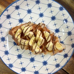 ครอฟเฟิล นูเทลล่า+กล้วย