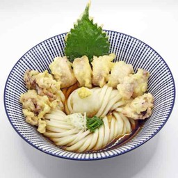 Squid Tempura Bukkake Udon