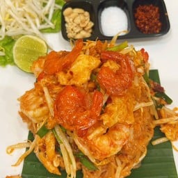 ผัดไทยกุ้งสด(กุ้งcp)