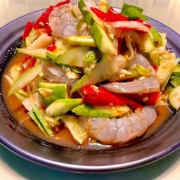 ตำแตงกุ้งสดปลาร้า