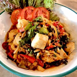 ปลากะพงผัดฉ่า