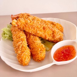 กุ้งชุปเกล็ดขนมปัง