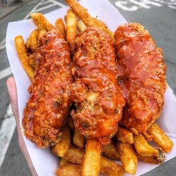 Korean very hottest w french fries