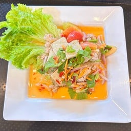 ยำหมูสับ+หมูยอ