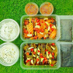 Set กุ้งดอง+แซลม่อนดอง