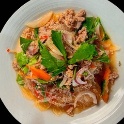ยำวุ้นเส้นหมูสับ