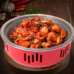 กุ้งกระทะร้อน