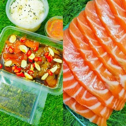 Set mini กุ้งม่อน+ซาชิมิ 100 กรัม