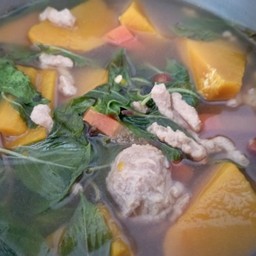 แกงฟักทอง เป็นกับข้าว