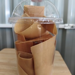 เครปร้อน เนย นม
